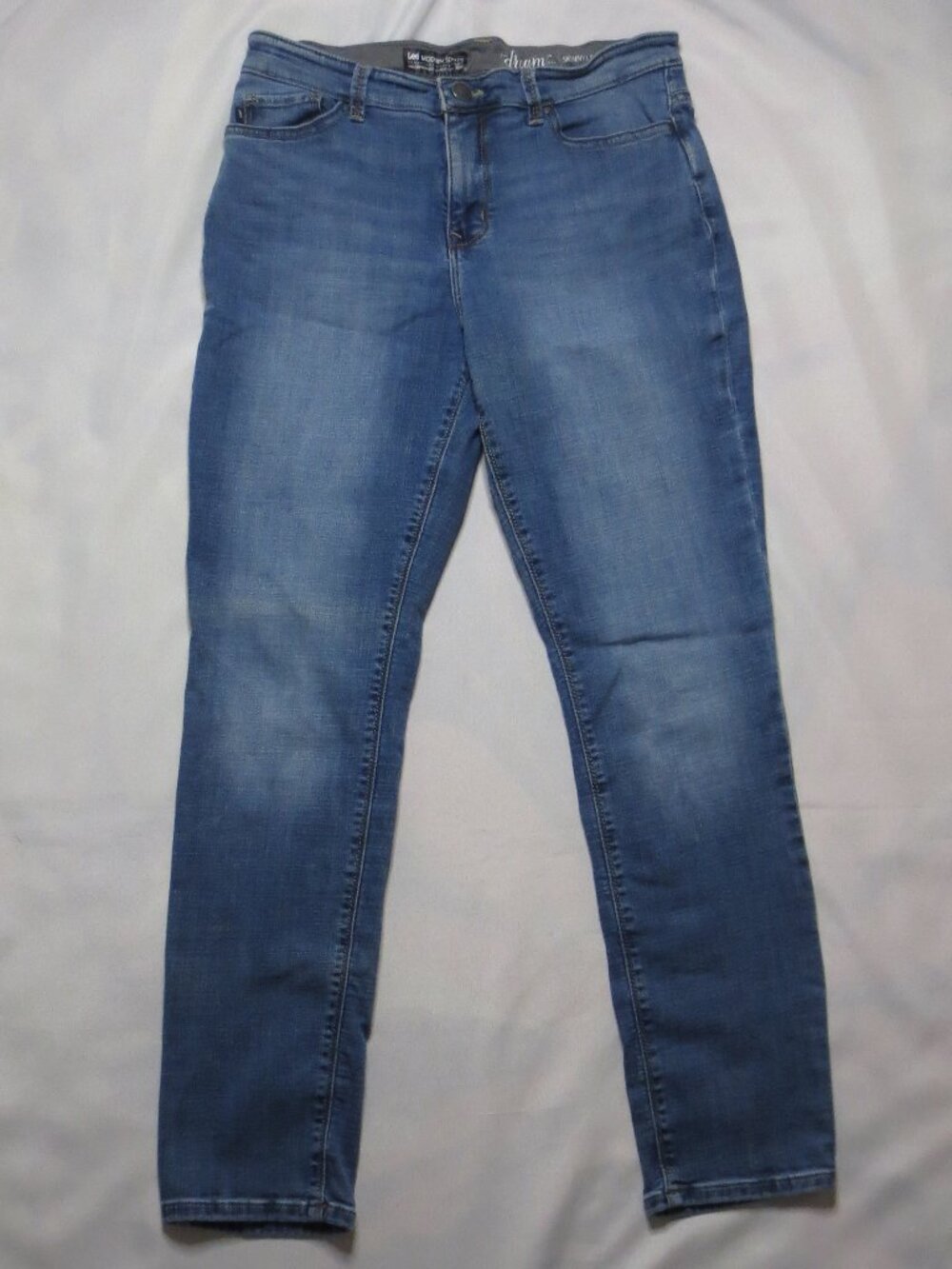 LEE womens JEANS blue SKINNY modern series STRETCH denim DREAM SIZE 12